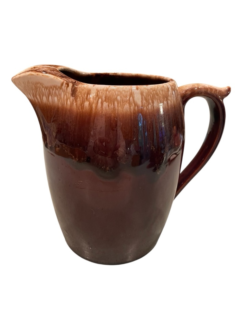 McCoy USA 7007 brown drip large pitcher with ice lip 80oz